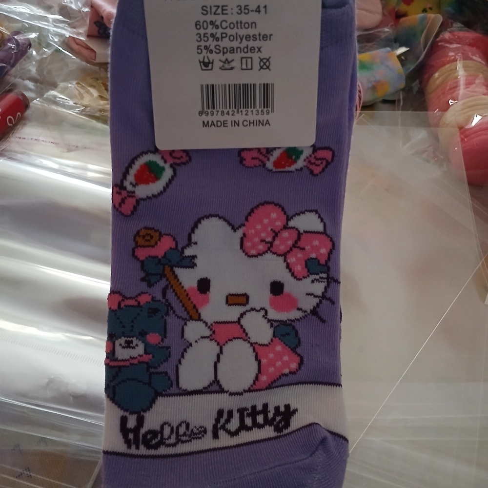 Hello Kitty Inspired socks - Picture 3 of 5